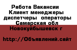 Работа Вакансии - Клиент-менеджеры, диспетчеры, операторы. Самарская обл.,Новокуйбышевск г.